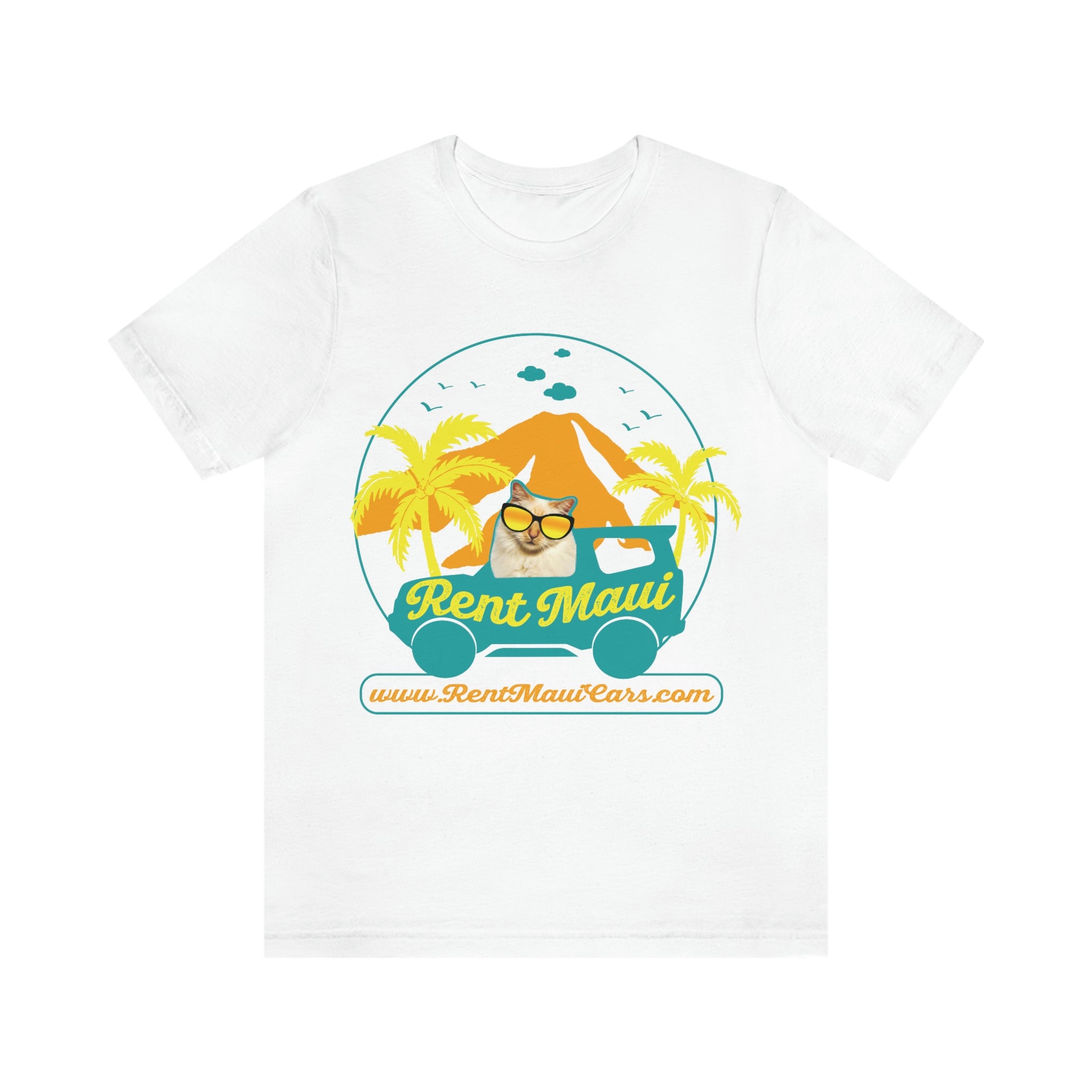 Rent Maui Haleakala And Palm Trees Cat Shirt