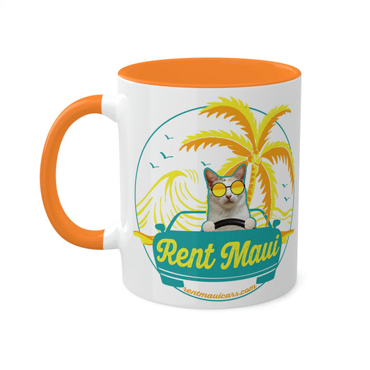 Rent Maui Cat Palm Tree Mug