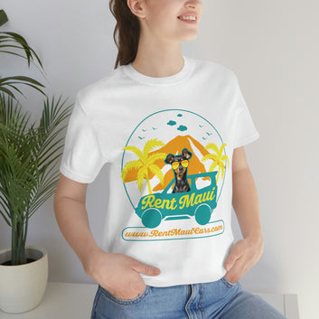 Rent Maui Haleakala And Palm Trees Dog Shirt