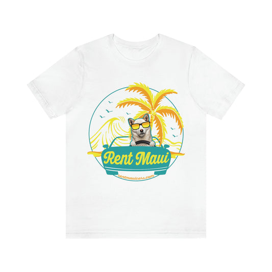 Rent Maui Ocean And Palm Tree Dog Shirt